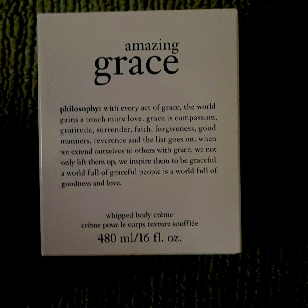Philosophy Amazing Grace whipped body cream 16 oz.